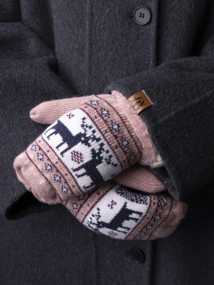 Варежки женские  KimLin 260 пудра