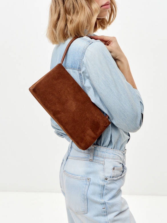 Сумка Lamagio 723 замша рыжая Сумка Lamagio 723 замша рыжая