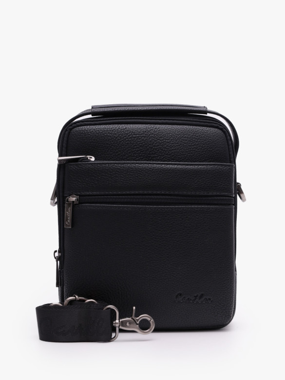 Сумка мужская Cantlor Ж03-G1312M-5 черная Сумка мужская Cantlor Ж03-G1312M-5 черная