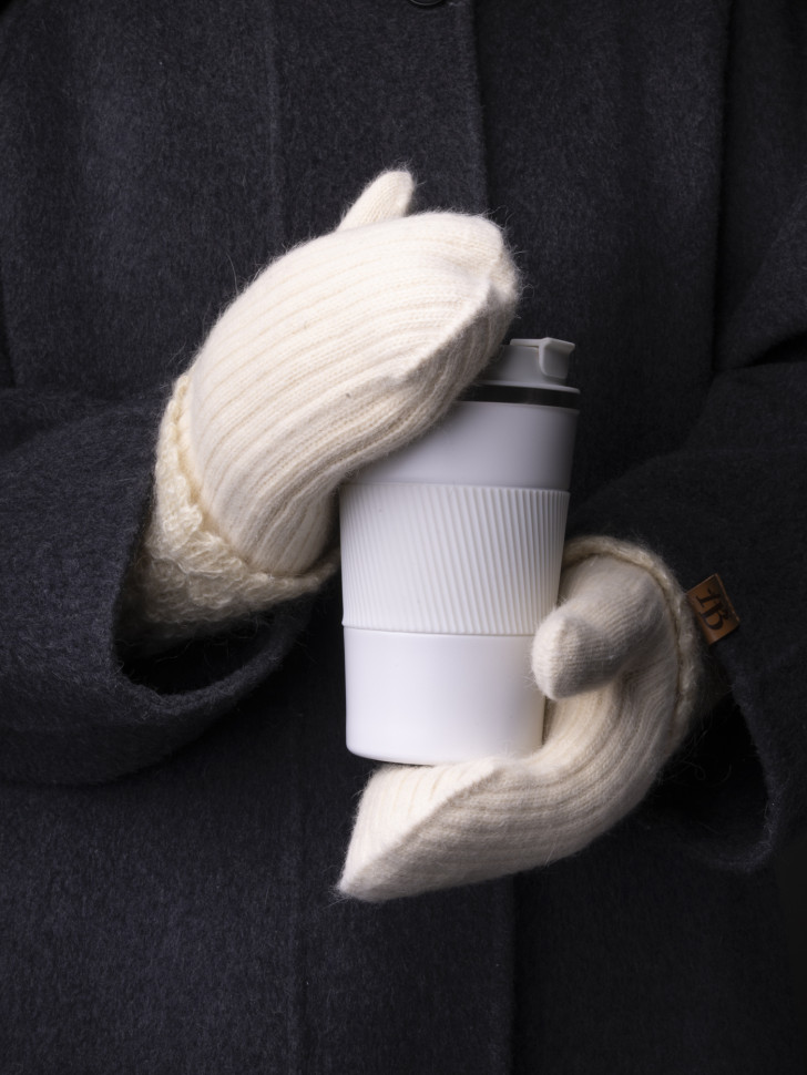 Варежки женские Корона 6559 кремовые Варежки женские Корона 6559 кремовые