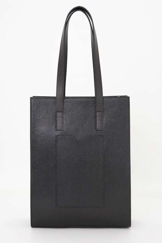 Сумка Protege Ц-594 чёрный флотер+коричневая гладкая Сумка Protege Ц-594 чёрный флотер+коричневая гладкая