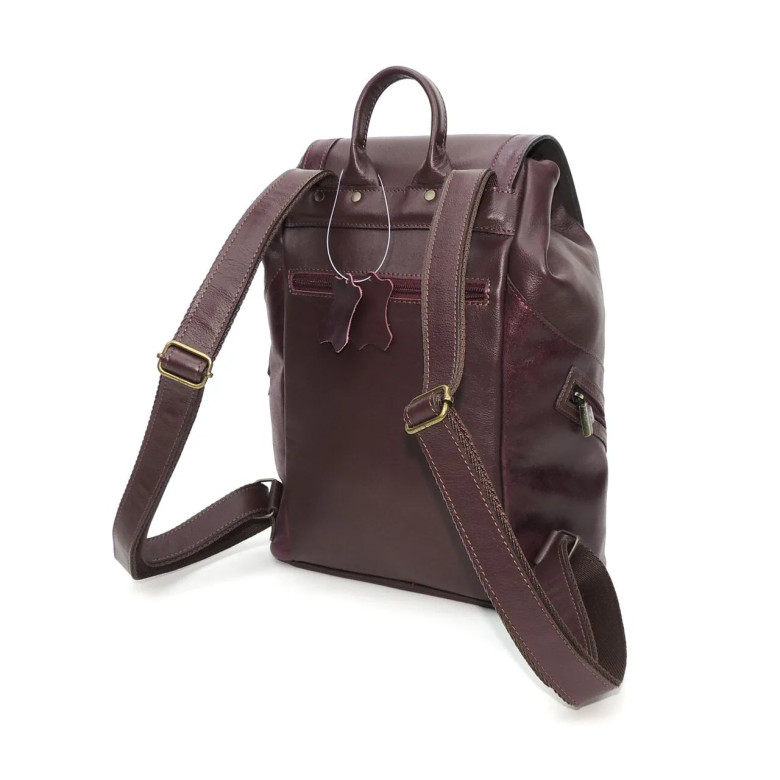 Рюкзак женский Natalia Kalinovskaya, "Климин" бордо гладкий