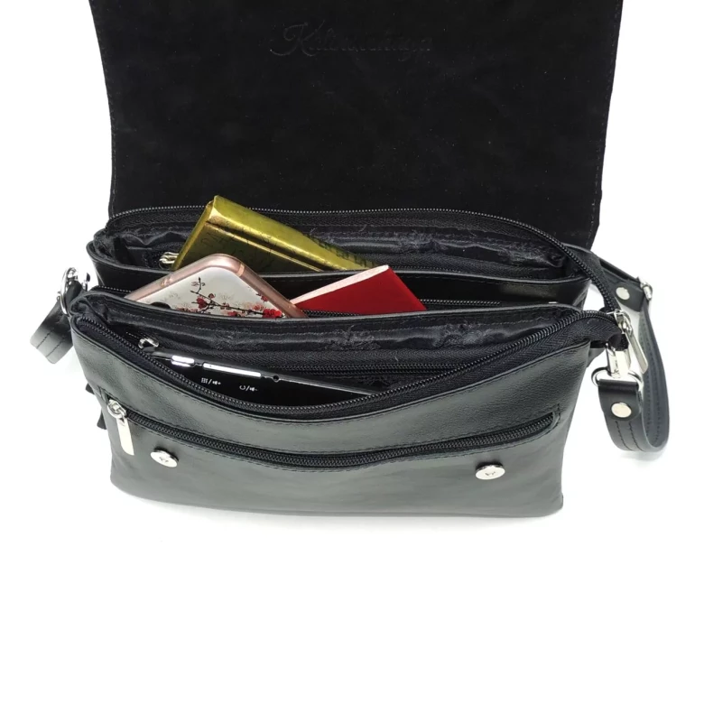 Женская кожаная сумка Natalia Kalinovskaya С 44т.711 Келен чёрная