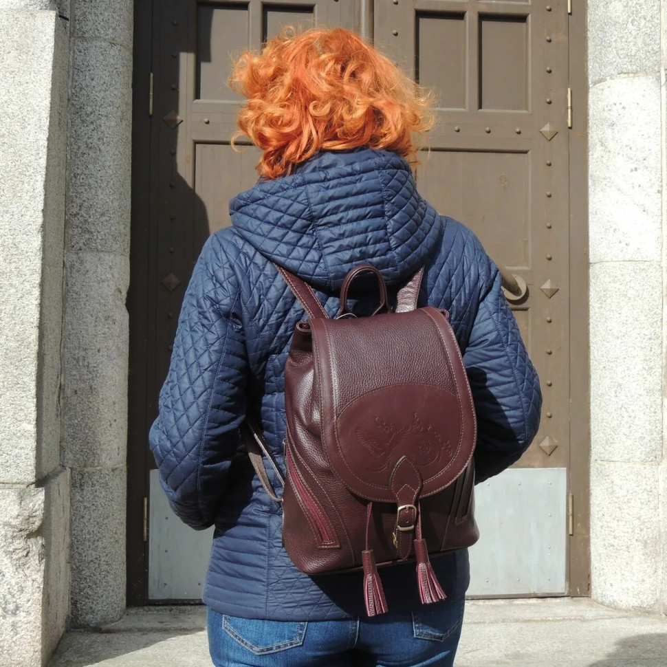 Рюкзак женский Natalia Kalinovskaya, "Лерия" бордо флотер