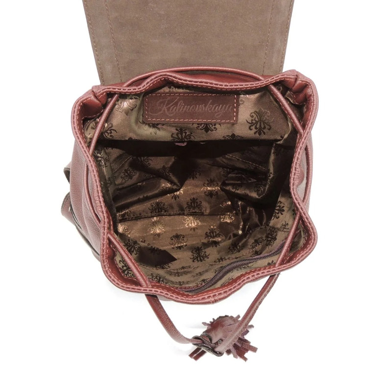 Рюкзак женский Natalia Kalinovskaya, "Лерия" бордо флотер