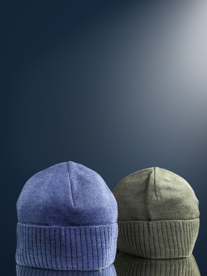 Мужская шапка-бини 2903 MARHATTER джинс