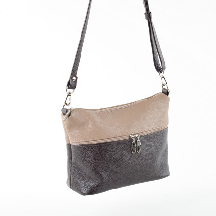 Сумка женская Sumkov 276 коричневый/бежевый флотер Сумка женская Sumkov 276 коричневый/бежевый флотер