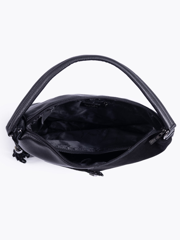 Сумка женская Gilda Tohetti 62455 чёрная лазер/замша