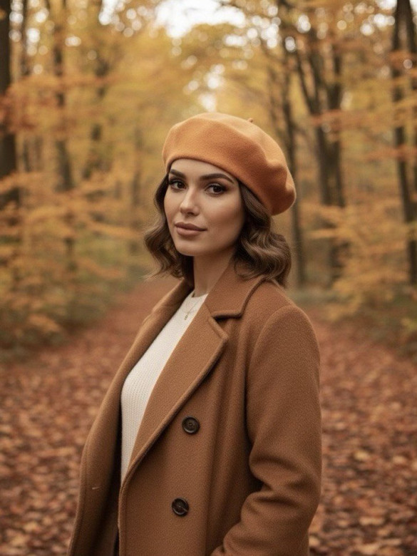 Берет женский Stigler, абрикос