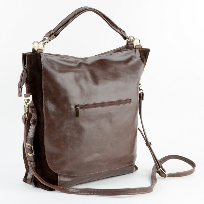 Женская сумка RHino Верона тёмно-коричневая
