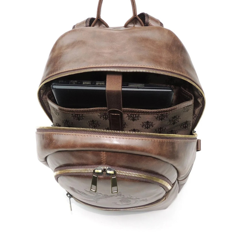 Рюкзак женский Natalia Kalinovskaya, «Эша» коричневый гладкий