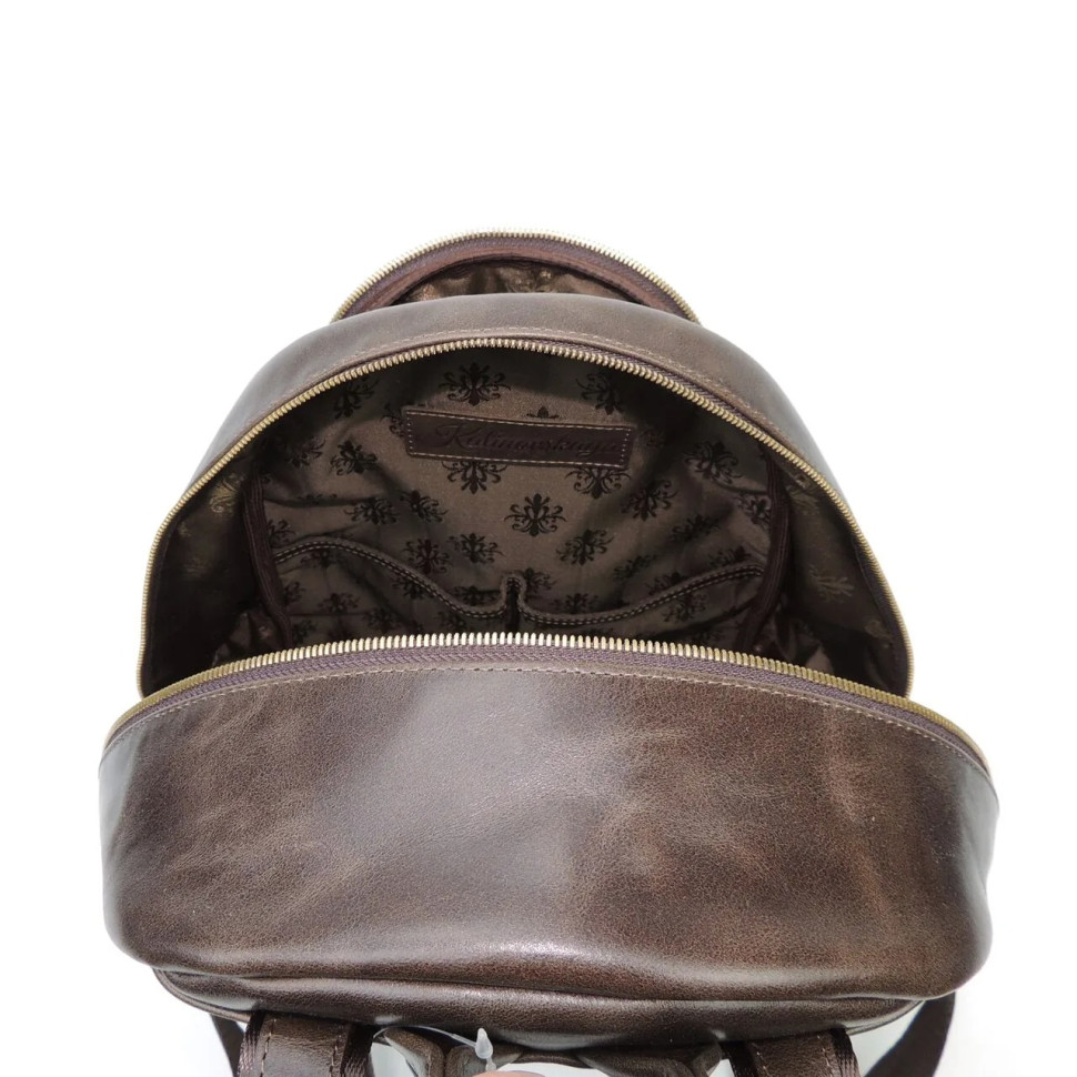 Рюкзак женский Natalia Kalinovskaya, «Эша» коричневый гладкий