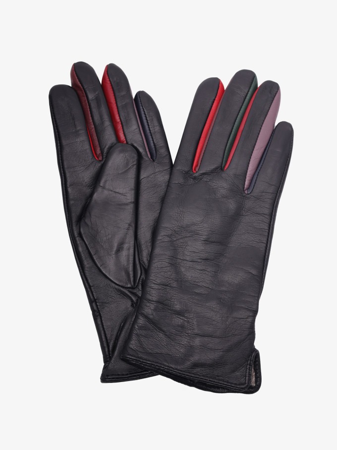 Перчатки женские Kasablanka (3.1) 2145 с цветными пальцами Перчатки женские Kasablanka (3.1) 2145 с цветными пальцами