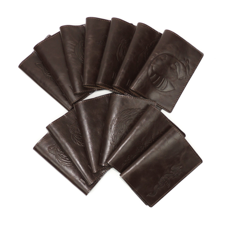 Обложка для паспорта кожаная Коричневый, Растение Обложка для паспорта кожаная Коричневый, Растение