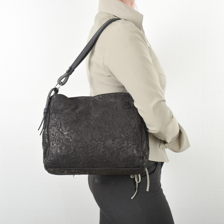 Сумка женская итальянская Roberta Firenze sissi 839 чёрная Сумка женская итальянская Roberta Firenze sissi 839 чёрная