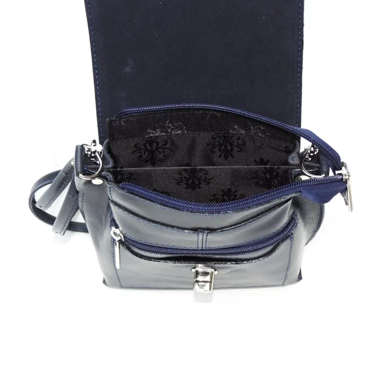 Сумка женская Natalia Kalinovskaya 76п.661 "Алёна" синяя гладкая 