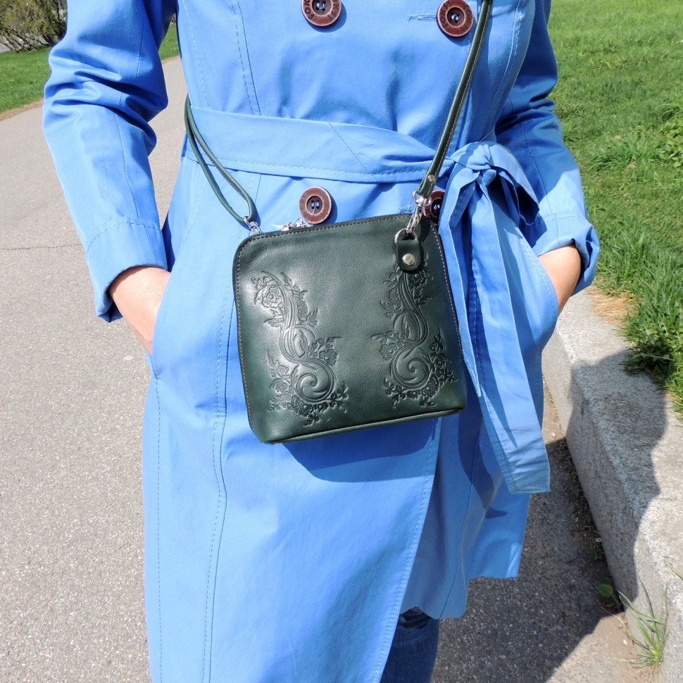 Сумка женская Natalia Kalinovskaya, «Тинна» зеленая