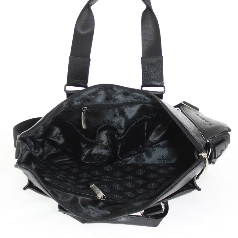 Портфель мужской кожа Maxsimo Tarnavsky 1015 чёрный флотер