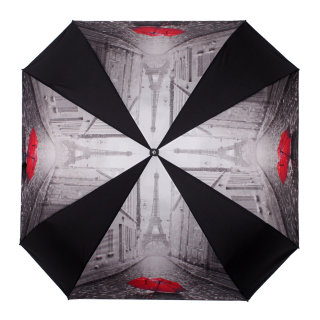 Зонт женский Flioraj, 170103 черно-серый