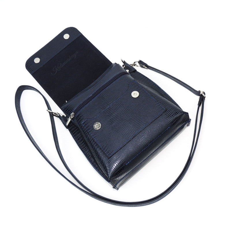 Женская кожаная сумка Natalia Kalinovskaya С86р чёрная рептилия Женская кожаная сумка Natalia Kalinovskaya С86р чёрная рептилия