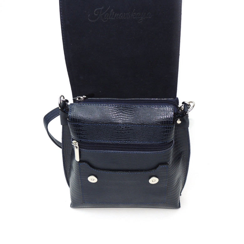 Женская кожаная сумка Natalia Kalinovskaya С86р чёрная рептилия Женская кожаная сумка Natalia Kalinovskaya С86р чёрная рептилия