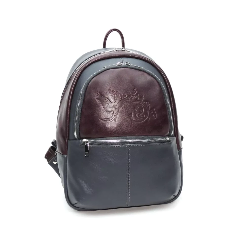 Рюкзак Kalinovskaya Р-43.741-8 серый/бордо