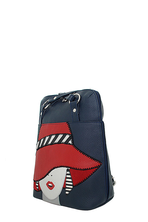 Сумка-рюкзак Protege ДС-226-210 "Леди №2" синий/красный Сумка-рюкзак Protege ДС-226-210 "Леди №2" синий/красный