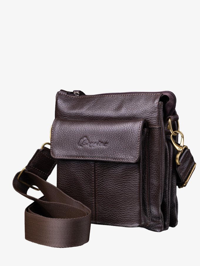 Сумка мужская Baggins 0108 коричневый фл. Сумка мужская Baggins 0108 коричневый фл.