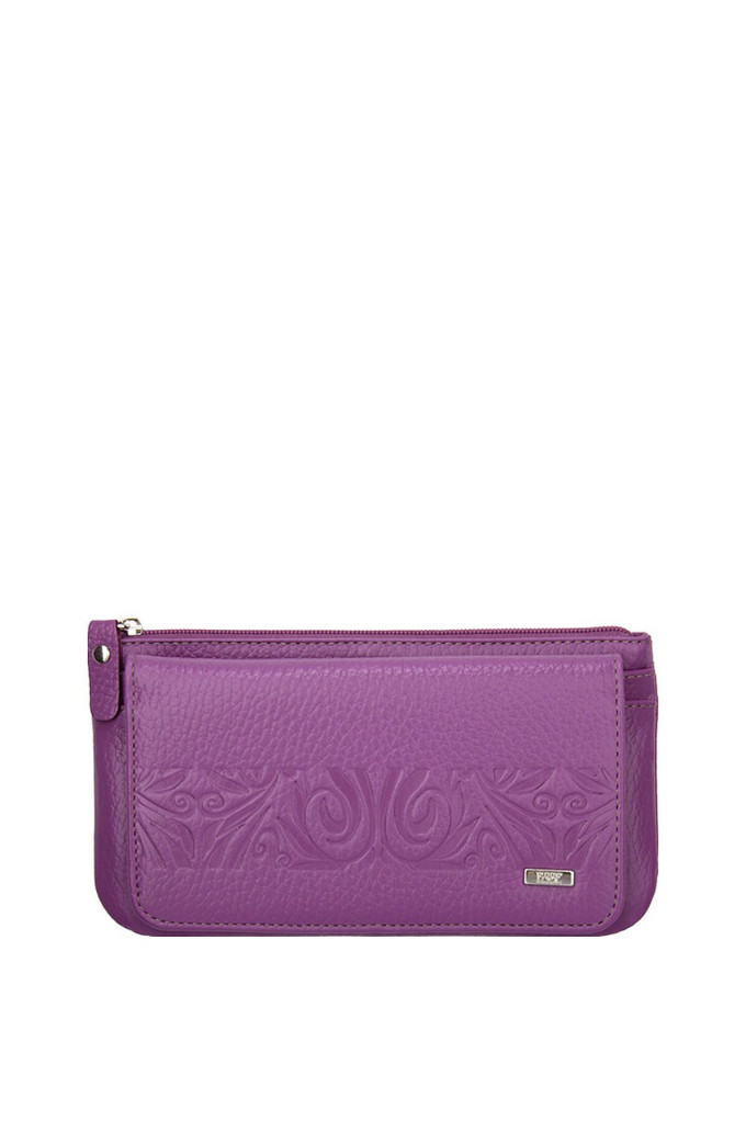 Кошелёк женский 79213 ИНКАНТО МАДЖЕНТА флотер тиснение кэж.фуксия