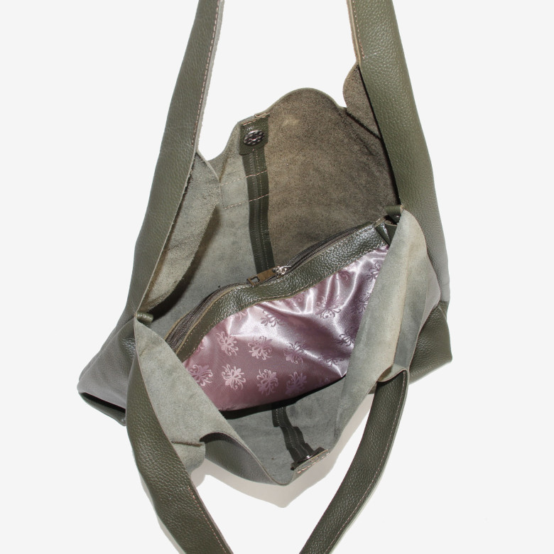 Сумка-шопер из кожи Maxsimo Tarnavsky 2001 чёрная