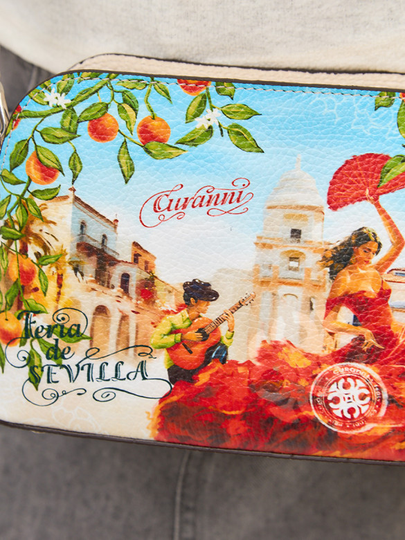 Сумка Curanni 2537 фламенко латте