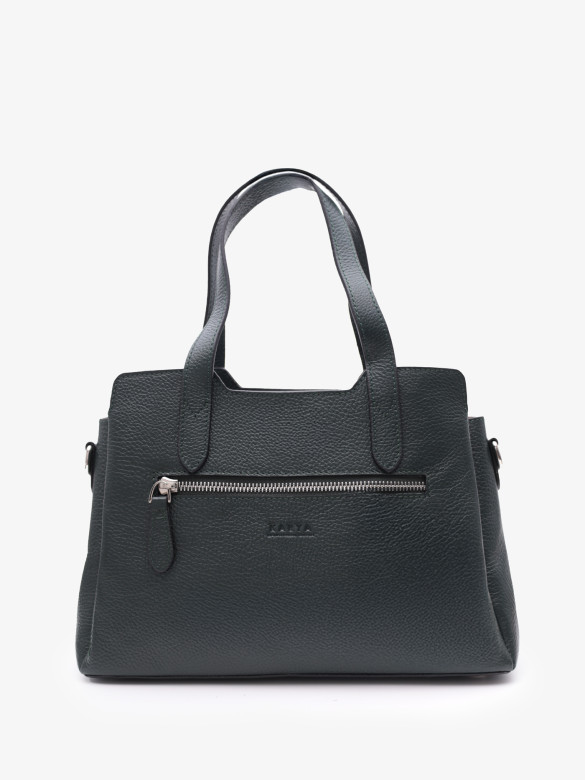 Сумка женская Karya 2390 тёмно-зелёная Сумка женская Karya 2390 тёмно-зелёная