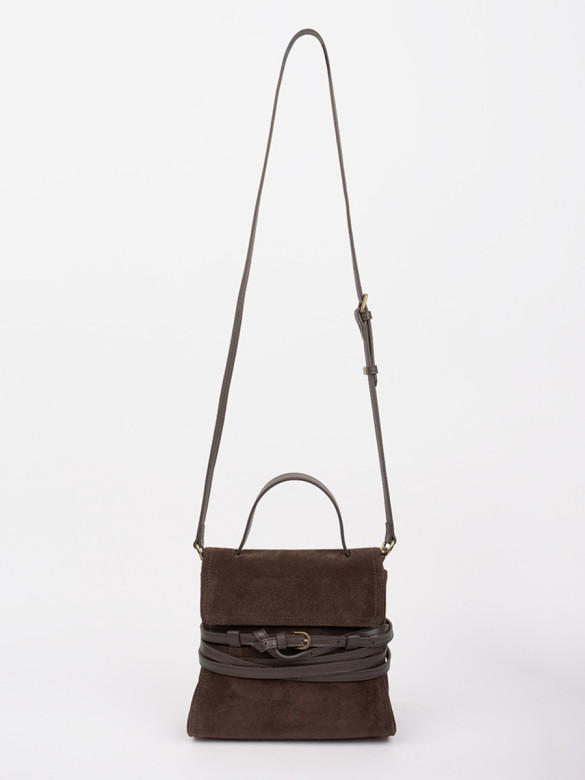 Сумка Lamagio 68920 замша коричневая