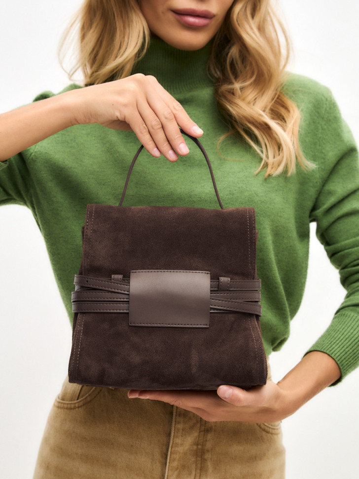 Сумка Lamagio 68920 замша коричневая Сумка Lamagio 68920 замша коричневая