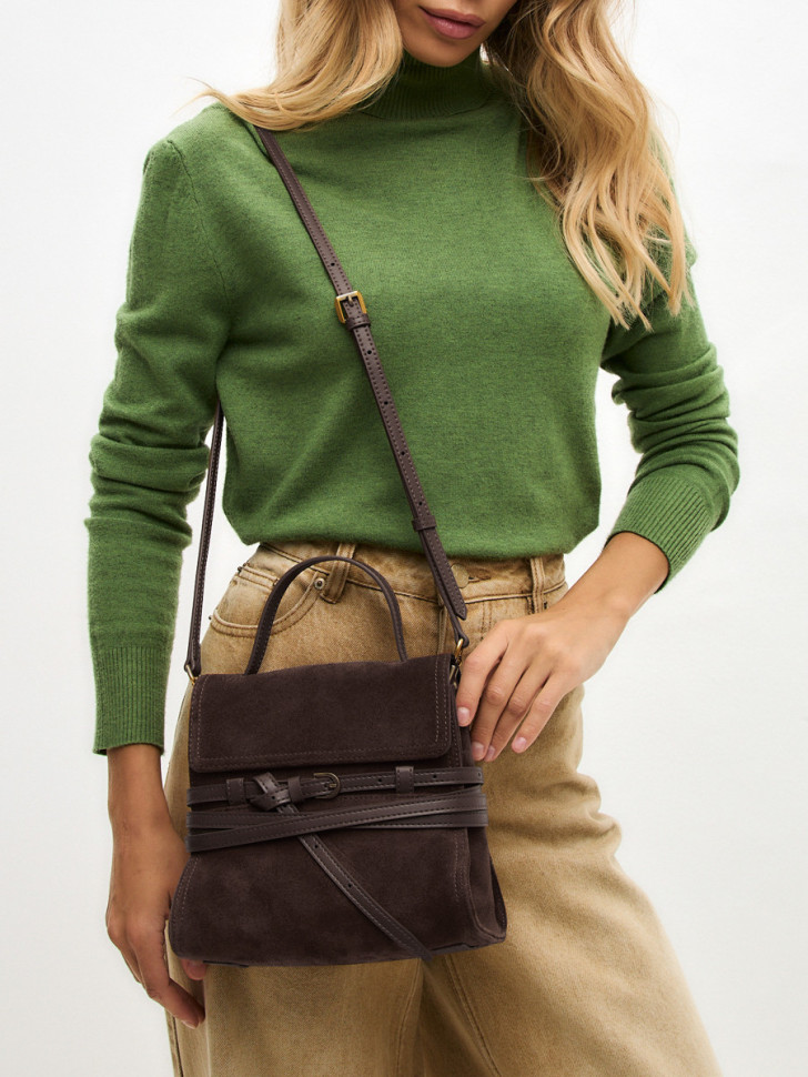 Сумка Lamagio 68920 замша коричневая Сумка Lamagio 68920 замша коричневая