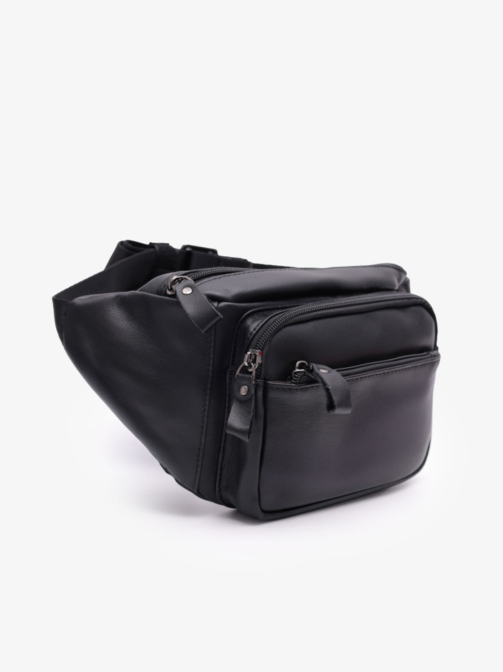 Мужская сумка на пояс ZUOBINLI 0186(9810) чёрная Мужская сумка на пояс ZUOBINLI 0186(9810) чёрная