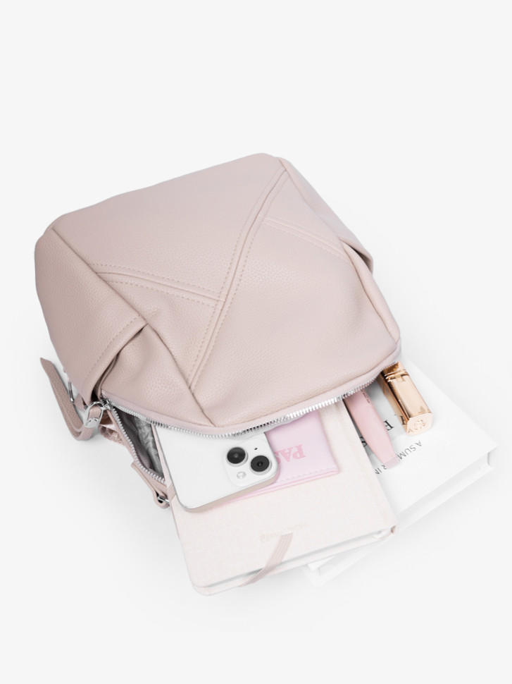 Рюкзак-мини NingMengCao 6120 бежевый Рюкзак-мини NingMengCao 6120 бежевый