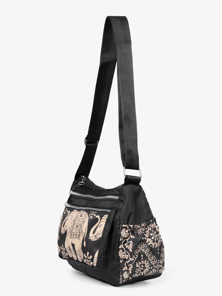 Сумка женская Ruilaisi, Б 1809 слон черная Сумка женская Ruilaisi, Б 1809 слон черная