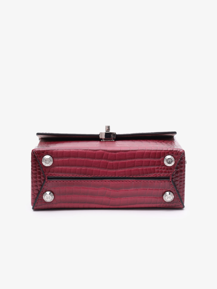 Сумка женская Karya 2541 тёмная фуксия крокодил Сумка женская Karya 2541 тёмная фуксия крокодил