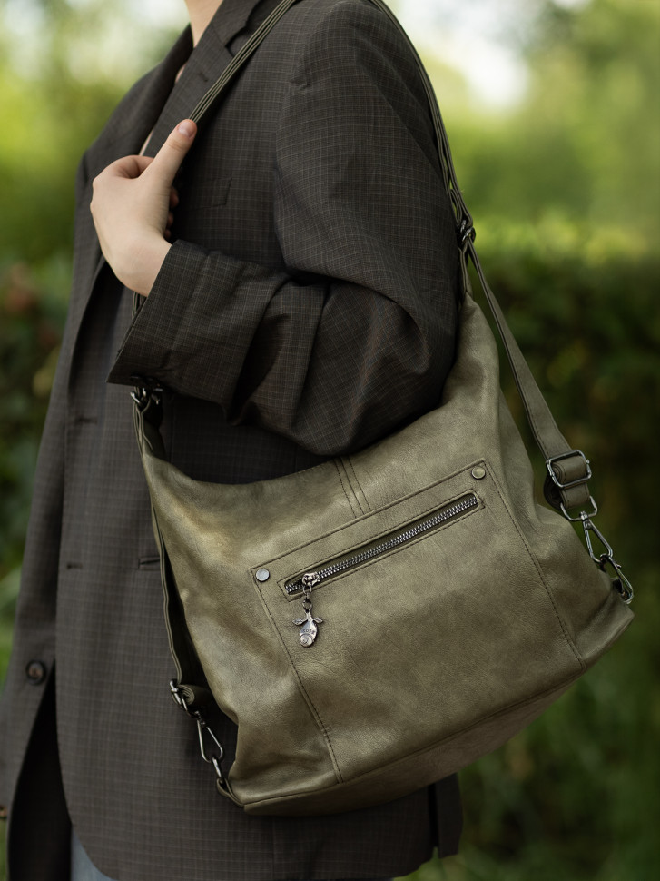 Сумка-рюкзак Roseshow 83130 хаки Сумка-рюкзак Roseshow 83130 хаки