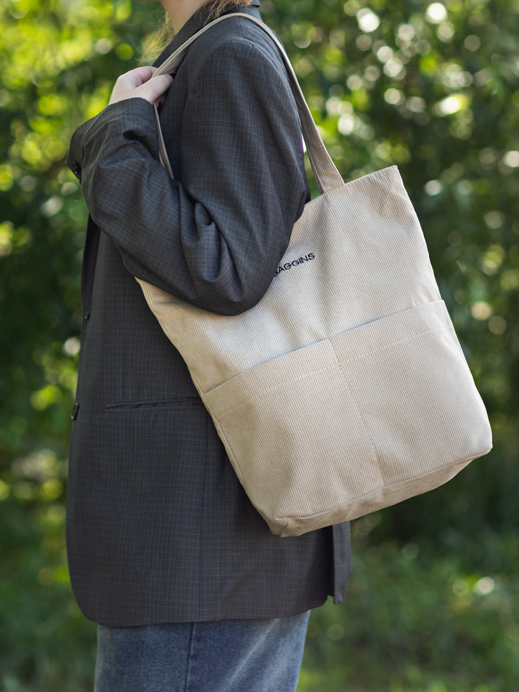 Сумка-шопер Baggins 762 темно-бежевая