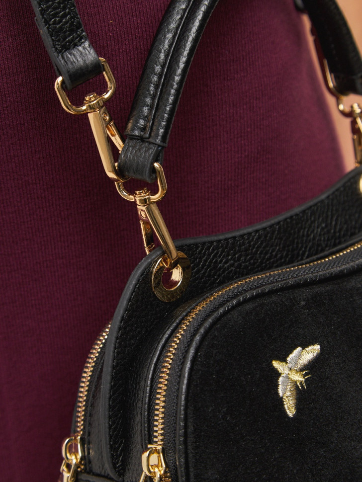 Сумка Curanni 2538 дольче замша черная Сумка Curanni 2538 дольче замша черная