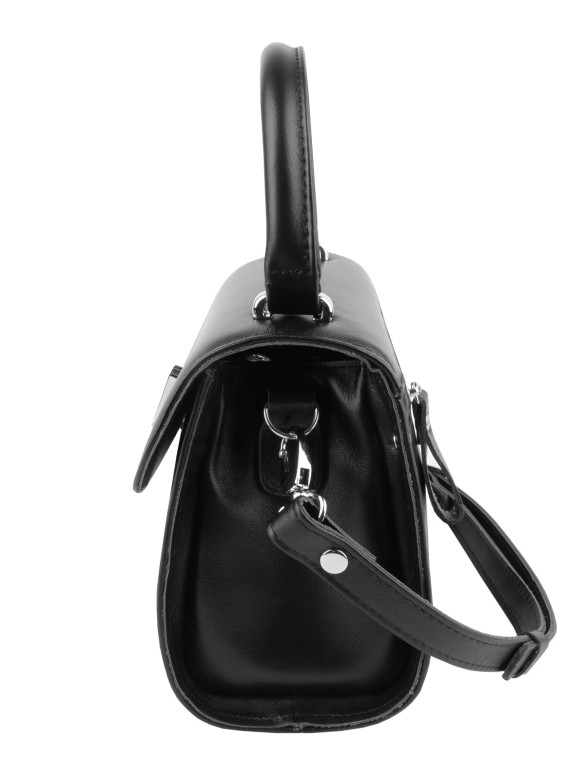 Сумка Esse 76562 ПОЛЛИ DARK кожа черная