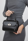 Сумка Esse 76562 ПОЛЛИ DARK кожа черная