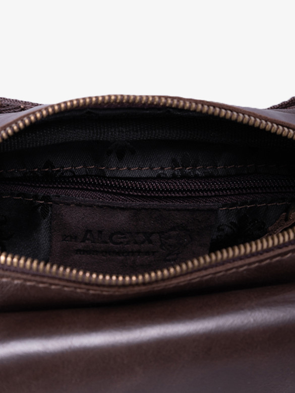 Сумка на пояс/плечо zн ALEXX ALG0116 коричневый пулап