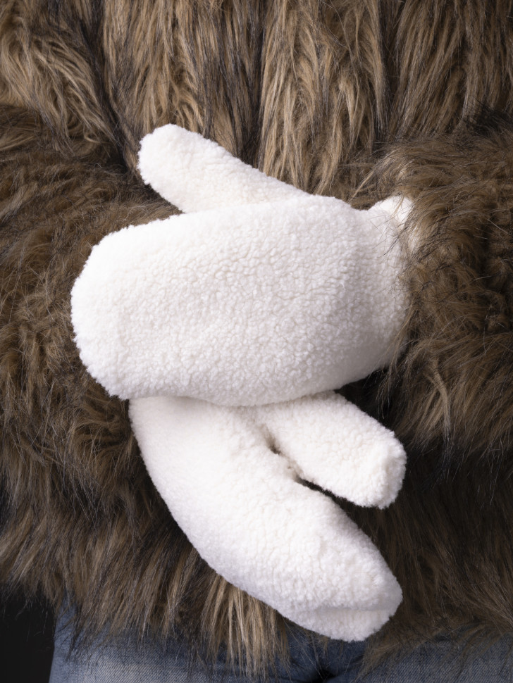 Варежки женские Baggins барашки молочные