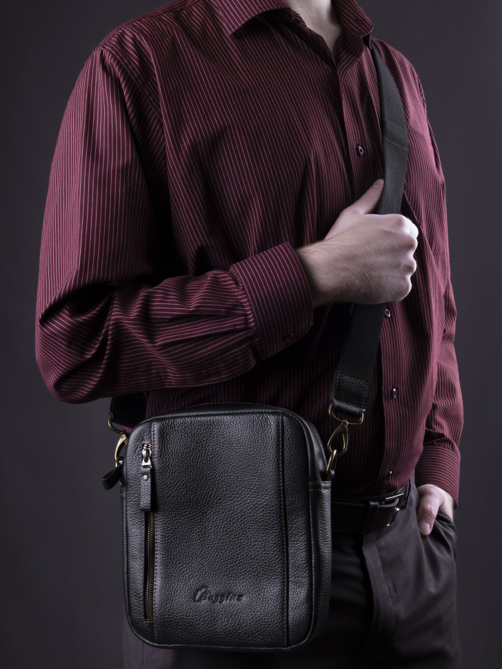 Сумка мужская Baggins 0109 черная фл.