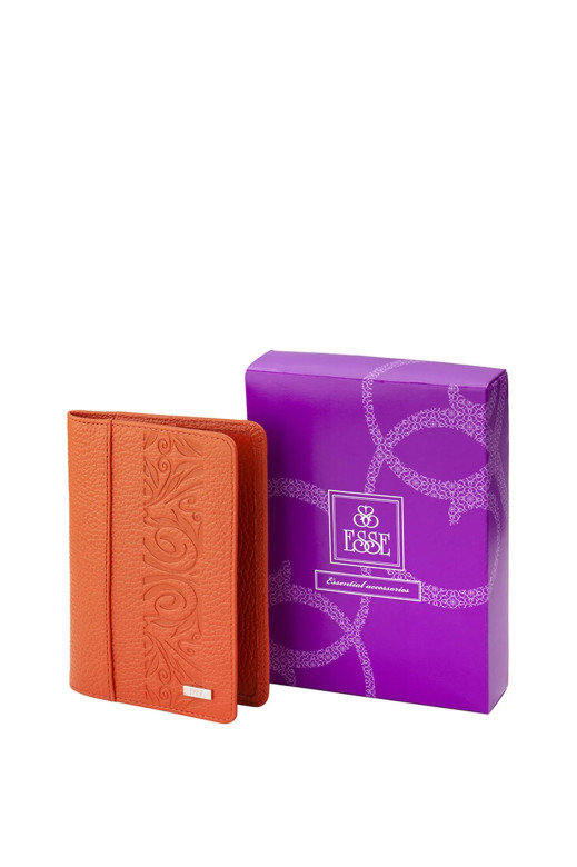 Обложка для паспорта 78707 PAGE ORANGE флотер тиснение кэж Обложка для паспорта 78707 PAGE ORANGE флотер тиснение кэж