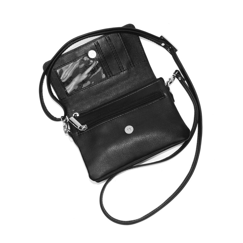 Женская сумочка кошелёк Natalia Kalinovskaya «Агата» Птица черная