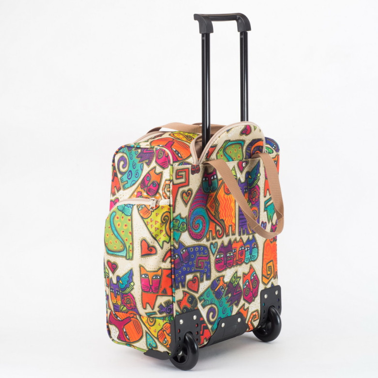 Сумка дорожная на 2 колёсах Voyage 6-301 кошки